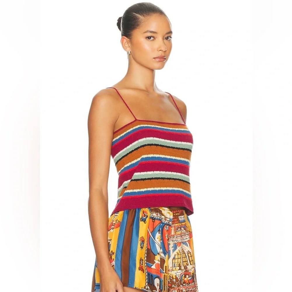 BODE Starkey Knit Tank Top Boho Festoival Beach Cruise Resort Designer Medium